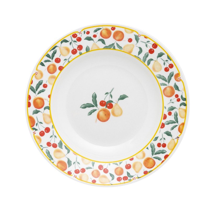 Aparelho-de-jantar-e-chá-Porcelana-Flamingo-Fruits-30PÇ-Oxford-prato-fundo