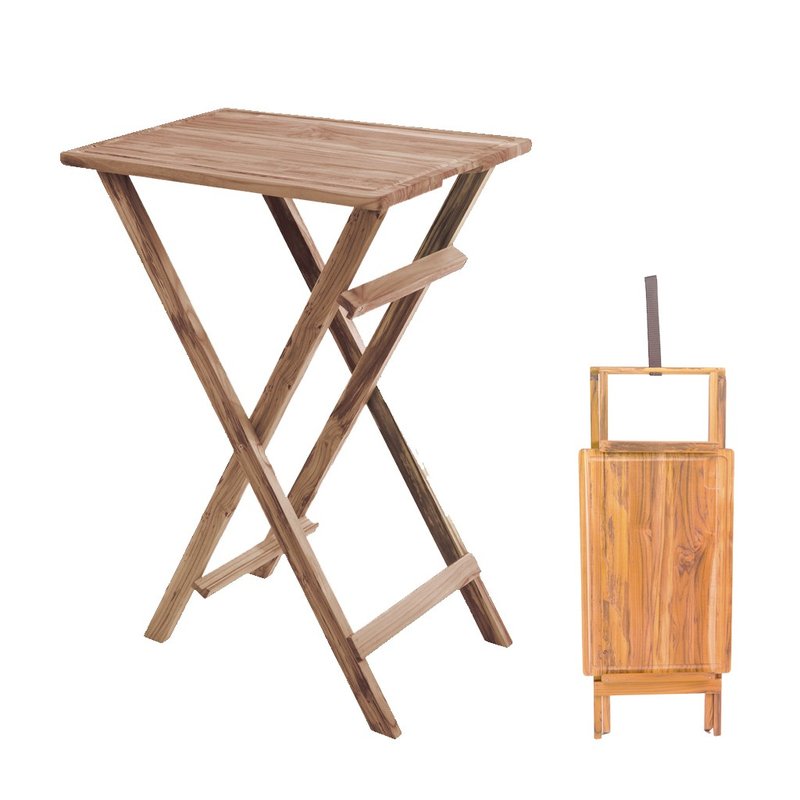 frente mesa madeira eucalipto churrasco desmontavel 23101